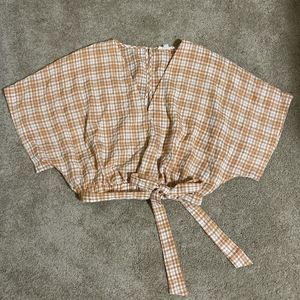 Endless Blu ~ Boutique Plaid Blouse ~